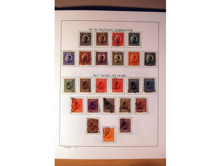 1865/1977, umfangreiche vorwiegend ungebrauchte und gestempelte Sammlung Estland, Lettland und Litauen, Tschechoslowakei, Rum