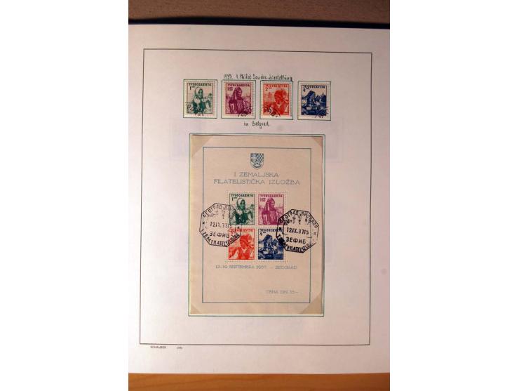 1865/1977, umfangreiche vorwiegend ungebrauchte und gestempelte Sammlung Estland, Lettland und Litauen, Tschechoslowakei, Rum