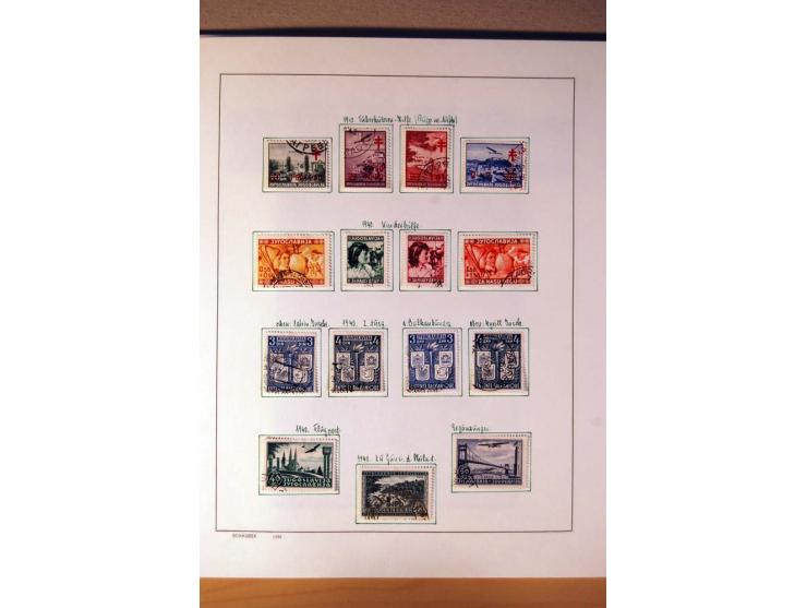 1865/1977, umfangreiche vorwiegend ungebrauchte und gestempelte Sammlung Estland, Lettland und Litauen, Tschechoslowakei, Rum