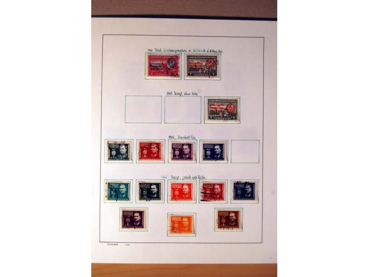 1865/1977, umfangreiche vorwiegend ungebrauchte und gestempelte Sammlung Estland, Lettland und Litauen, Tschechoslowakei, Rum