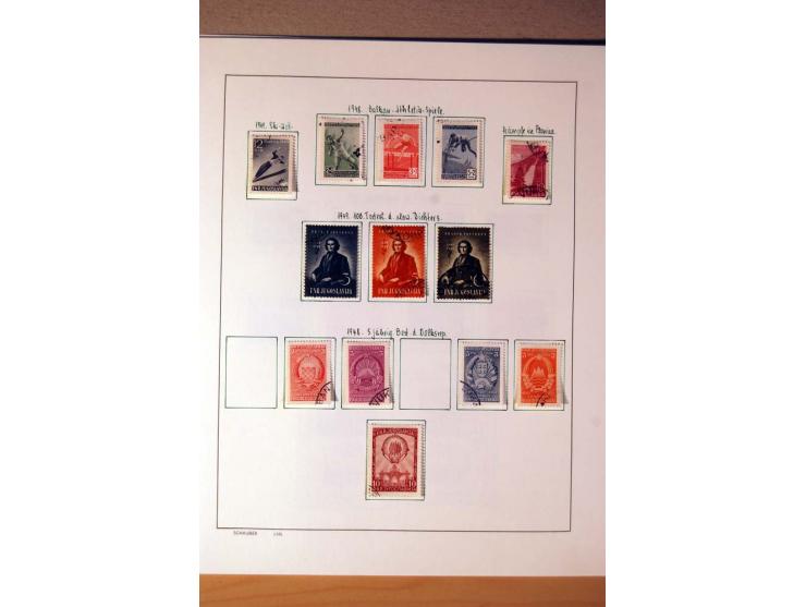 1865/1977, umfangreiche vorwiegend ungebrauchte und gestempelte Sammlung Estland, Lettland und Litauen, Tschechoslowakei, Rum