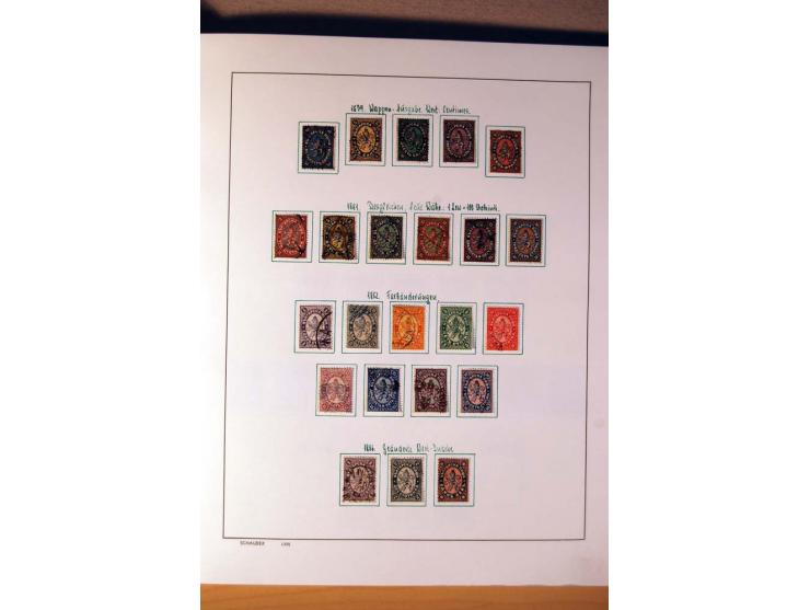 1865/1977, umfangreiche vorwiegend ungebrauchte und gestempelte Sammlung Estland, Lettland und Litauen, Tschechoslowakei, Rum
