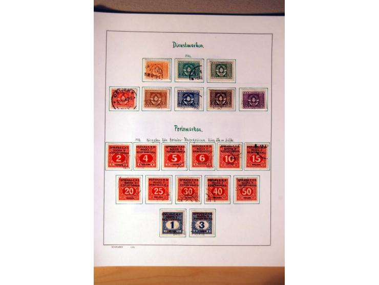 1865/1977, umfangreiche vorwiegend ungebrauchte und gestempelte Sammlung Estland, Lettland und Litauen, Tschechoslowakei, Rum