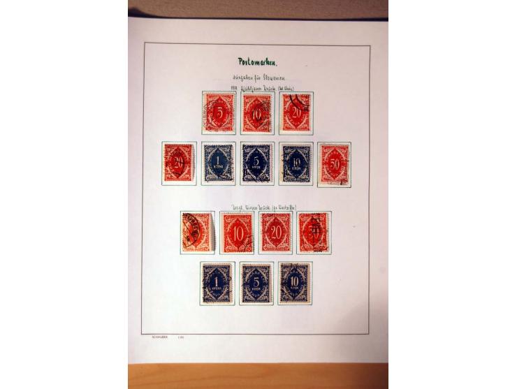 1865/1977, umfangreiche vorwiegend ungebrauchte und gestempelte Sammlung Estland, Lettland und Litauen, Tschechoslowakei, Rum