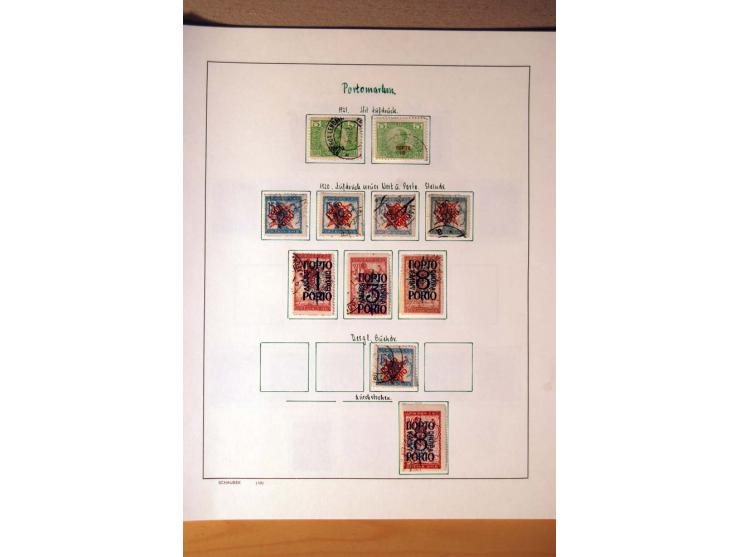 1865/1977, umfangreiche vorwiegend ungebrauchte und gestempelte Sammlung Estland, Lettland und Litauen, Tschechoslowakei, Rum
