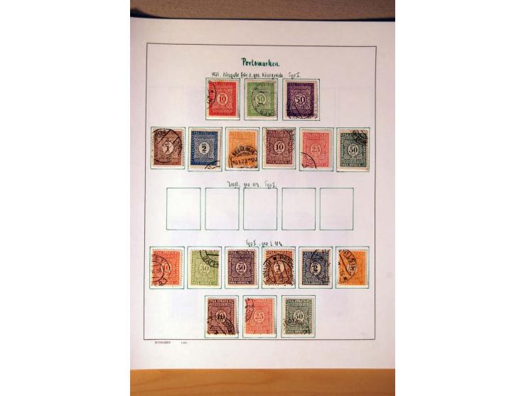 1865/1977, umfangreiche vorwiegend ungebrauchte und gestempelte Sammlung Estland, Lettland und Litauen, Tschechoslowakei, Rum