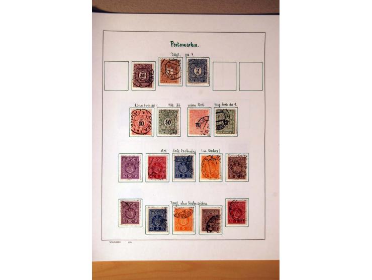 1865/1977, umfangreiche vorwiegend ungebrauchte und gestempelte Sammlung Estland, Lettland und Litauen, Tschechoslowakei, Rum