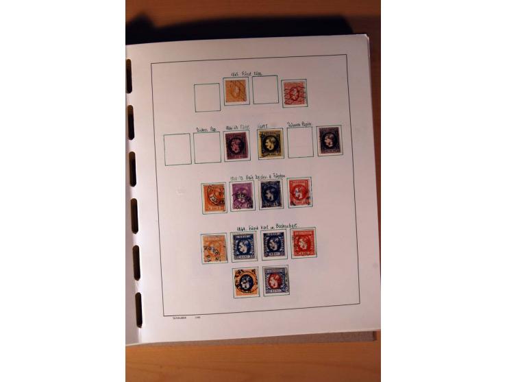 1865/1977, umfangreiche vorwiegend ungebrauchte und gestempelte Sammlung Estland, Lettland und Litauen, Tschechoslowakei, Rum