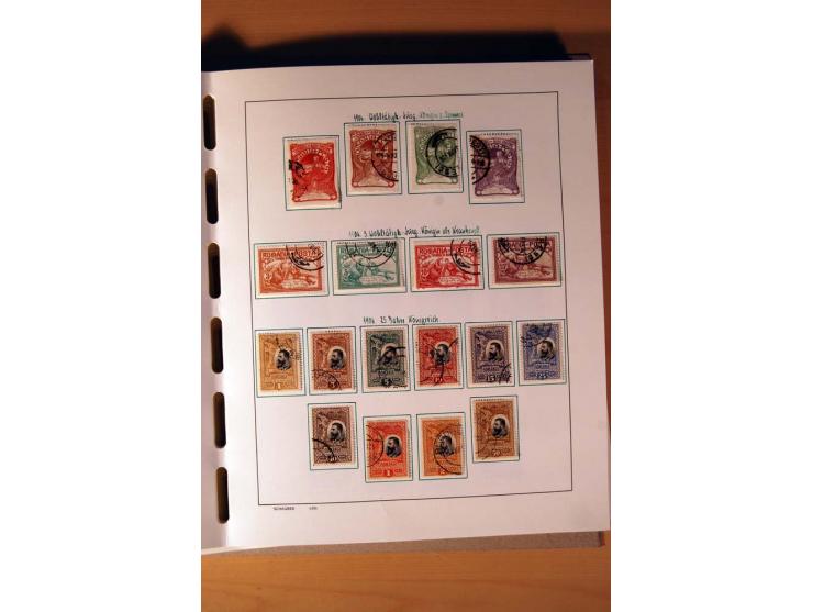 1865/1977, umfangreiche vorwiegend ungebrauchte und gestempelte Sammlung Estland, Lettland und Litauen, Tschechoslowakei, Rum