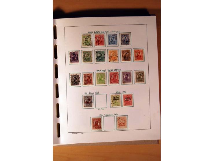 1865/1977, umfangreiche vorwiegend ungebrauchte und gestempelte Sammlung Estland, Lettland und Litauen, Tschechoslowakei, Rum