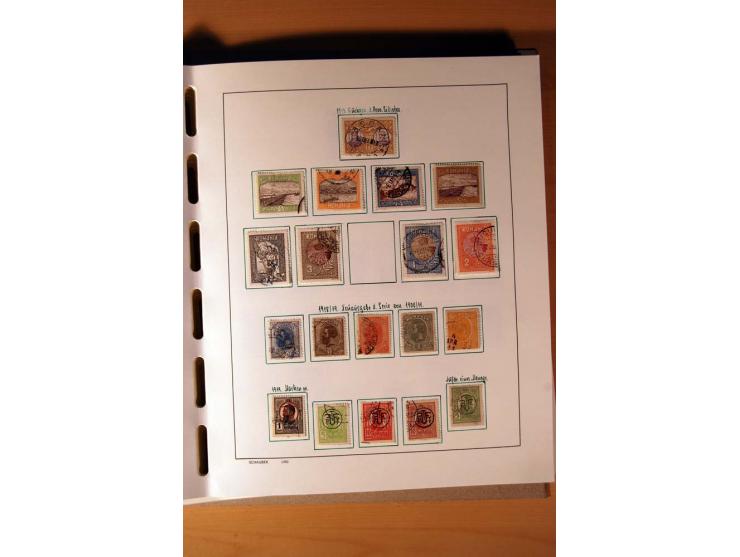 1865/1977, umfangreiche vorwiegend ungebrauchte und gestempelte Sammlung Estland, Lettland und Litauen, Tschechoslowakei, Rum