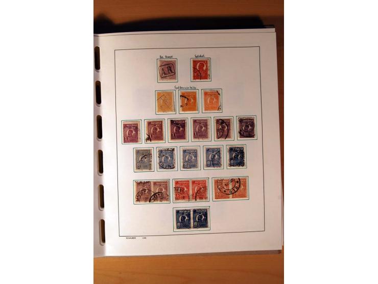 1865/1977, umfangreiche vorwiegend ungebrauchte und gestempelte Sammlung Estland, Lettland und Litauen, Tschechoslowakei, Rum