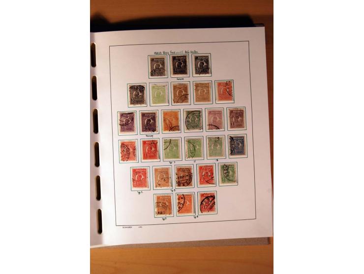 1865/1977, umfangreiche vorwiegend ungebrauchte und gestempelte Sammlung Estland, Lettland und Litauen, Tschechoslowakei, Rum