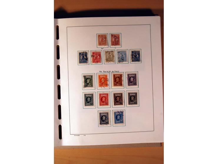 1865/1977, umfangreiche vorwiegend ungebrauchte und gestempelte Sammlung Estland, Lettland und Litauen, Tschechoslowakei, Rum