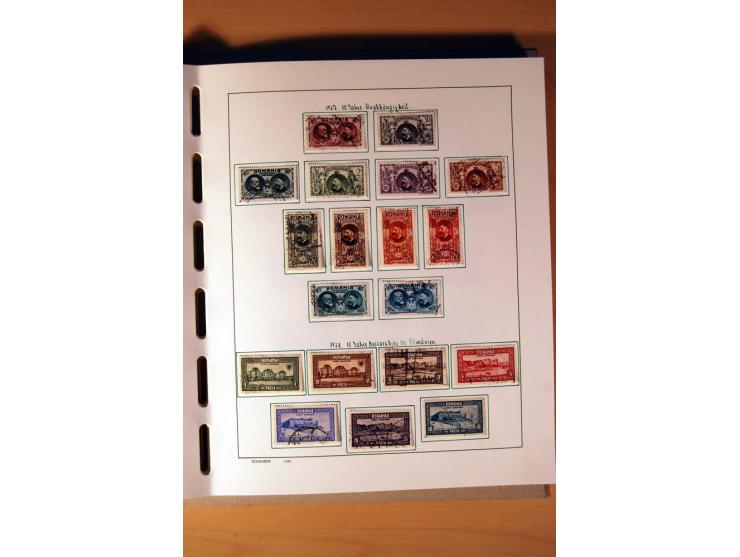1865/1977, umfangreiche vorwiegend ungebrauchte und gestempelte Sammlung Estland, Lettland und Litauen, Tschechoslowakei, Rum