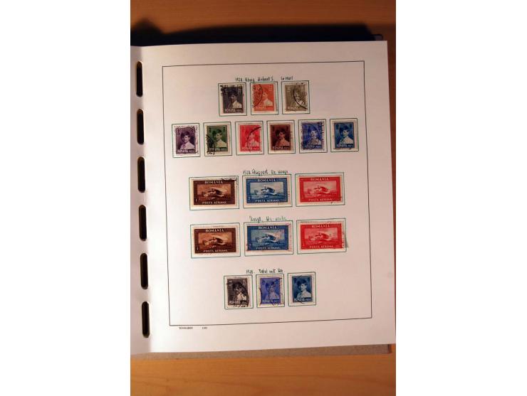 1865/1977, umfangreiche vorwiegend ungebrauchte und gestempelte Sammlung Estland, Lettland und Litauen, Tschechoslowakei, Rum