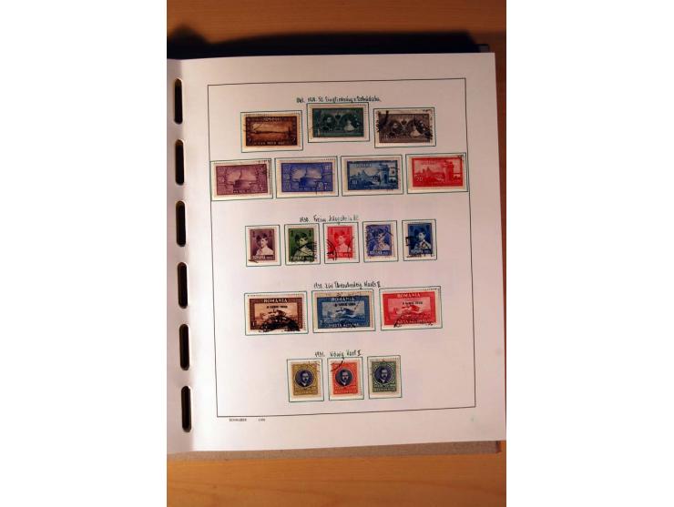 1865/1977, umfangreiche vorwiegend ungebrauchte und gestempelte Sammlung Estland, Lettland und Litauen, Tschechoslowakei, Rum