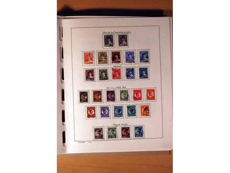 1865/1977, umfangreiche vorwiegend ungebrauchte und gestempelte Sammlung Estland, Lettland und Litauen, Tschechoslowakei, Rum
