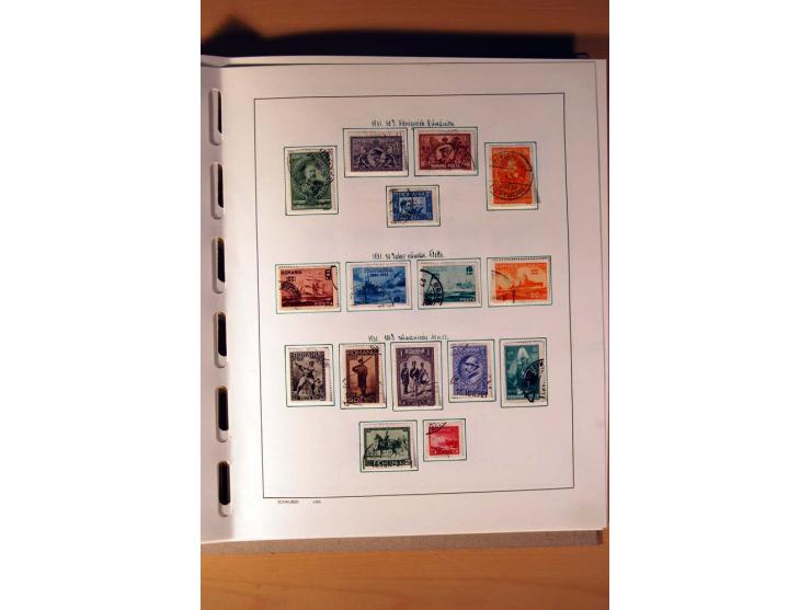1865/1977, umfangreiche vorwiegend ungebrauchte und gestempelte Sammlung Estland, Lettland und Litauen, Tschechoslowakei, Rum