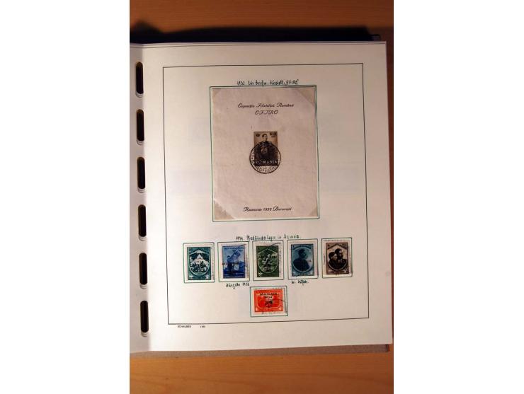 1865/1977, umfangreiche vorwiegend ungebrauchte und gestempelte Sammlung Estland, Lettland und Litauen, Tschechoslowakei, Rum