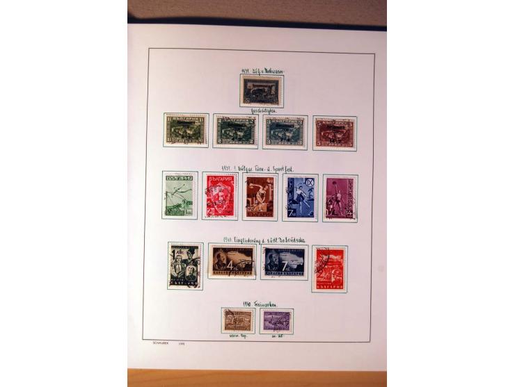 1865/1977, umfangreiche vorwiegend ungebrauchte und gestempelte Sammlung Estland, Lettland und Litauen, Tschechoslowakei, Rum