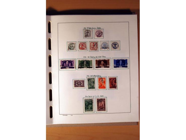 1865/1977, umfangreiche vorwiegend ungebrauchte und gestempelte Sammlung Estland, Lettland und Litauen, Tschechoslowakei, Rum