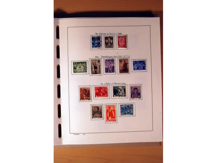 1865/1977, umfangreiche vorwiegend ungebrauchte und gestempelte Sammlung Estland, Lettland und Litauen, Tschechoslowakei, Rum
