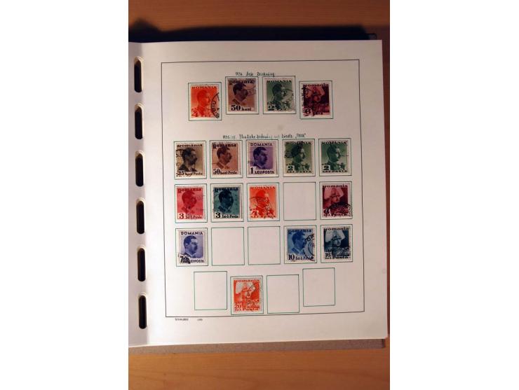 1865/1977, umfangreiche vorwiegend ungebrauchte und gestempelte Sammlung Estland, Lettland und Litauen, Tschechoslowakei, Rum