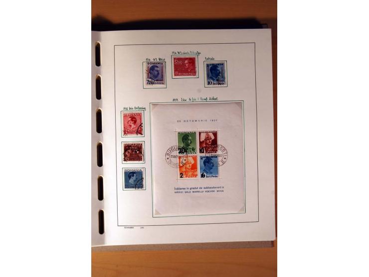 1865/1977, umfangreiche vorwiegend ungebrauchte und gestempelte Sammlung Estland, Lettland und Litauen, Tschechoslowakei, Rum