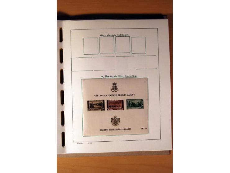 1865/1977, umfangreiche vorwiegend ungebrauchte und gestempelte Sammlung Estland, Lettland und Litauen, Tschechoslowakei, Rum