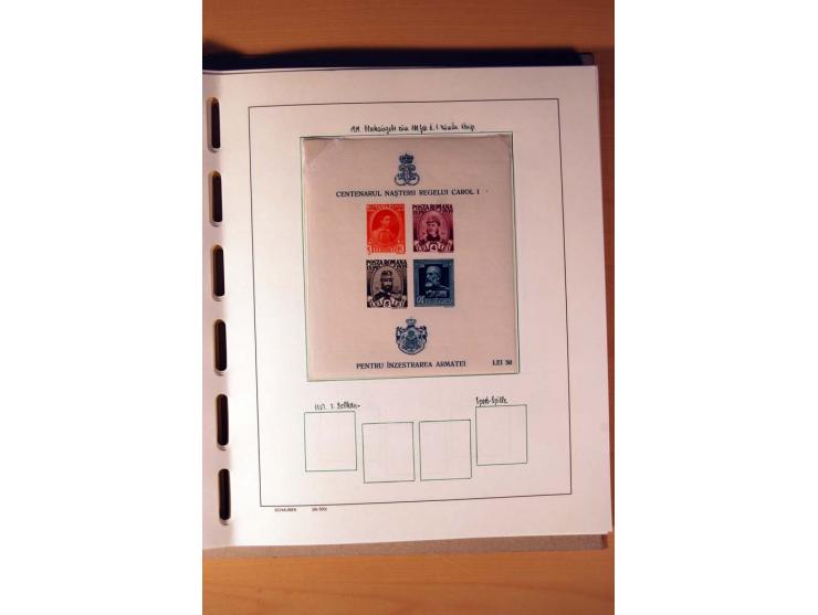 1865/1977, umfangreiche vorwiegend ungebrauchte und gestempelte Sammlung Estland, Lettland und Litauen, Tschechoslowakei, Rum