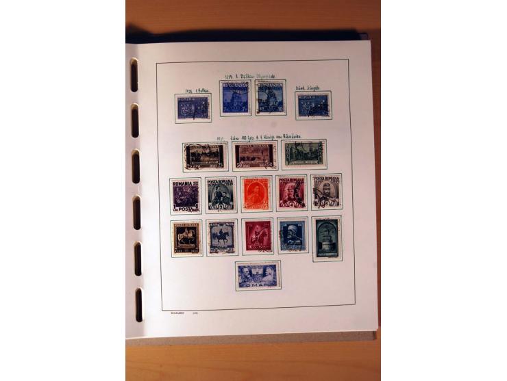 1865/1977, umfangreiche vorwiegend ungebrauchte und gestempelte Sammlung Estland, Lettland und Litauen, Tschechoslowakei, Rum