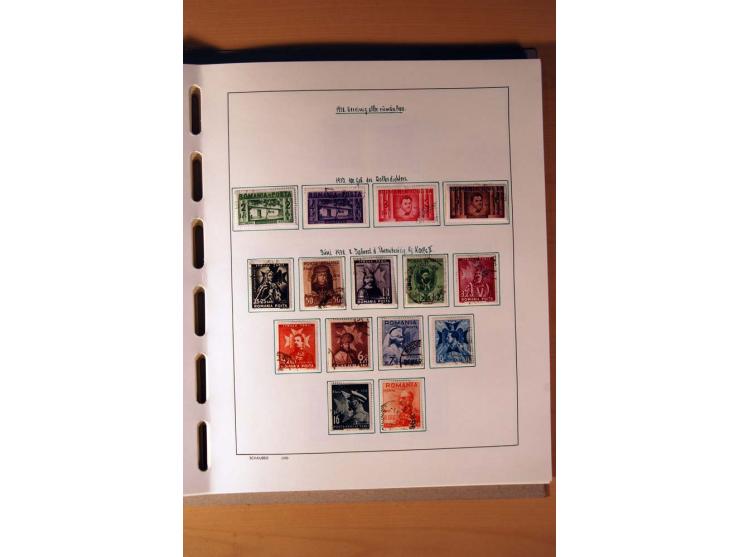 1865/1977, umfangreiche vorwiegend ungebrauchte und gestempelte Sammlung Estland, Lettland und Litauen, Tschechoslowakei, Rum