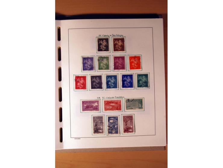 1865/1977, umfangreiche vorwiegend ungebrauchte und gestempelte Sammlung Estland, Lettland und Litauen, Tschechoslowakei, Rum