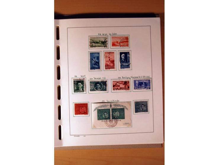 1865/1977, umfangreiche vorwiegend ungebrauchte und gestempelte Sammlung Estland, Lettland und Litauen, Tschechoslowakei, Rum