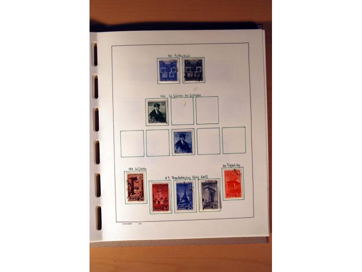 1865/1977, umfangreiche vorwiegend ungebrauchte und gestempelte Sammlung Estland, Lettland und Litauen, Tschechoslowakei, Rum