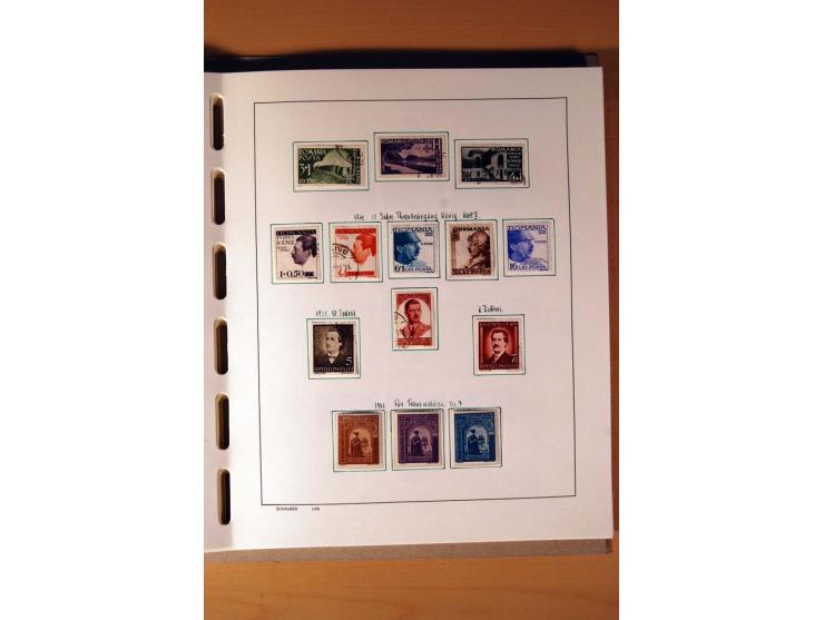 1865/1977, umfangreiche vorwiegend ungebrauchte und gestempelte Sammlung Estland, Lettland und Litauen, Tschechoslowakei, Rum