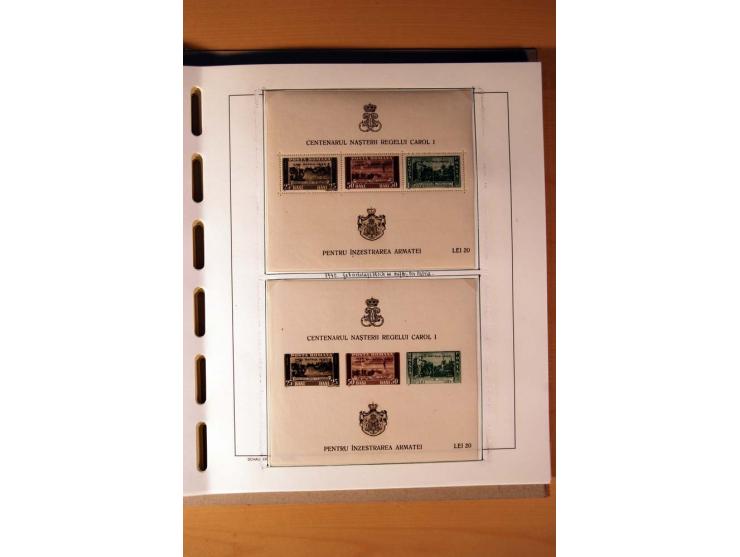 1865/1977, umfangreiche vorwiegend ungebrauchte und gestempelte Sammlung Estland, Lettland und Litauen, Tschechoslowakei, Rum