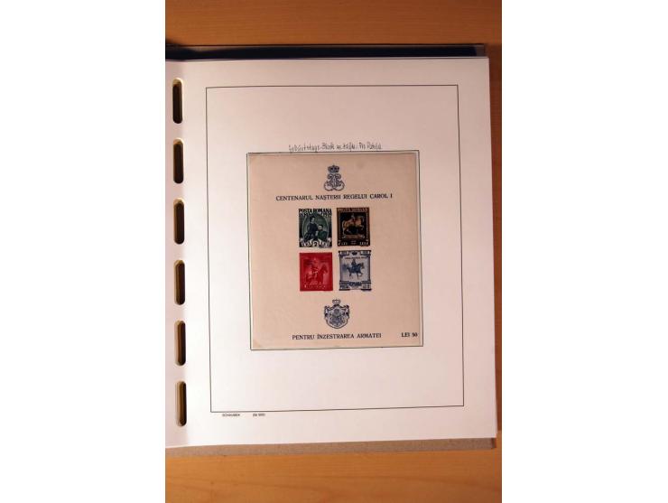 1865/1977, umfangreiche vorwiegend ungebrauchte und gestempelte Sammlung Estland, Lettland und Litauen, Tschechoslowakei, Rum
