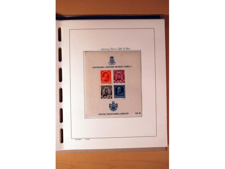 1865/1977, umfangreiche vorwiegend ungebrauchte und gestempelte Sammlung Estland, Lettland und Litauen, Tschechoslowakei, Rum