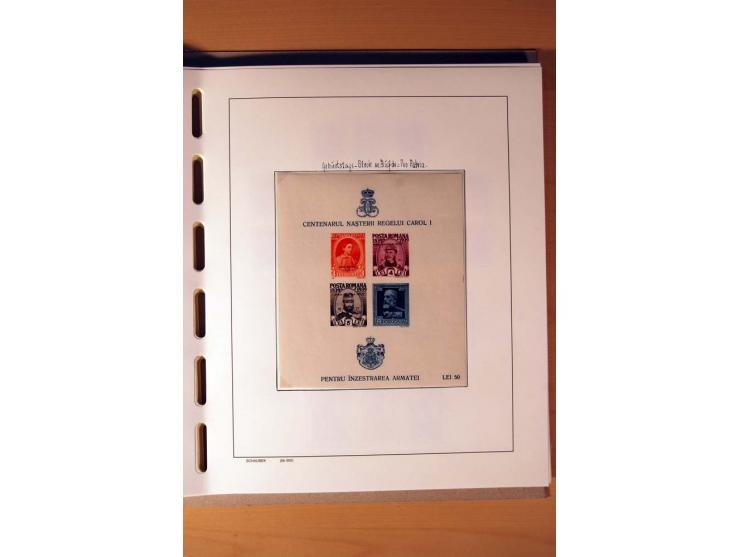1865/1977, umfangreiche vorwiegend ungebrauchte und gestempelte Sammlung Estland, Lettland und Litauen, Tschechoslowakei, Rum