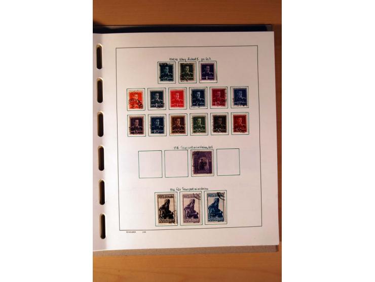 1865/1977, umfangreiche vorwiegend ungebrauchte und gestempelte Sammlung Estland, Lettland und Litauen, Tschechoslowakei, Rum