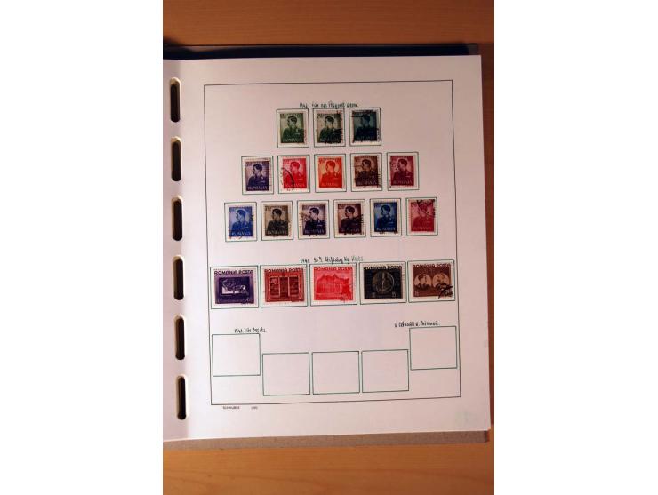 1865/1977, umfangreiche vorwiegend ungebrauchte und gestempelte Sammlung Estland, Lettland und Litauen, Tschechoslowakei, Rum