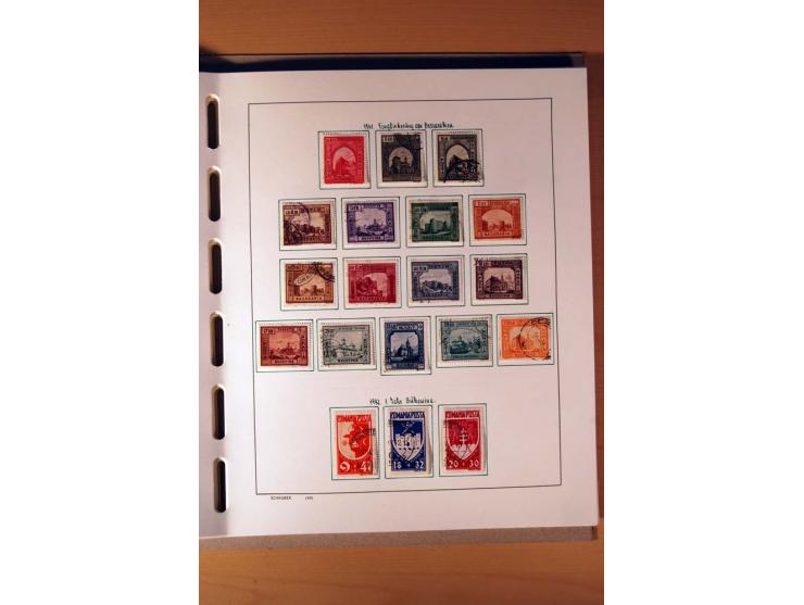 1865/1977, umfangreiche vorwiegend ungebrauchte und gestempelte Sammlung Estland, Lettland und Litauen, Tschechoslowakei, Rum