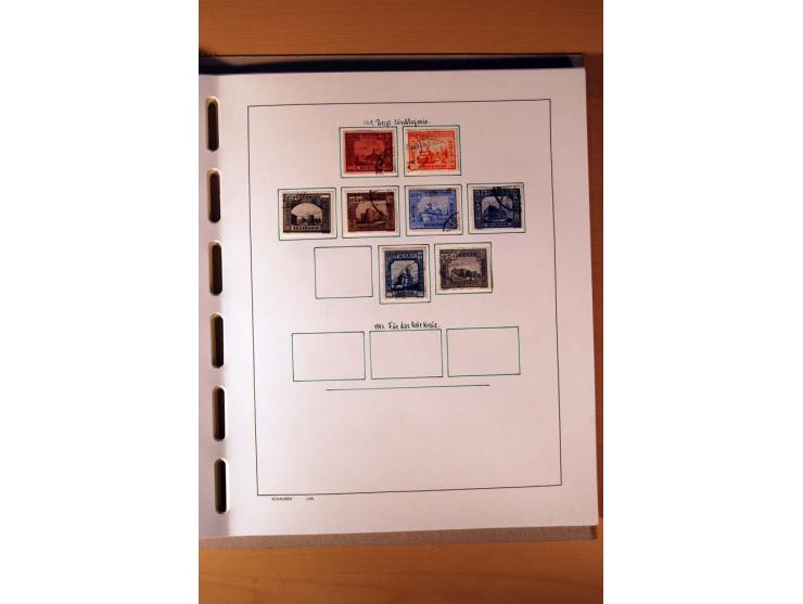1865/1977, umfangreiche vorwiegend ungebrauchte und gestempelte Sammlung Estland, Lettland und Litauen, Tschechoslowakei, Rum