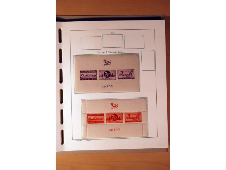 1865/1977, umfangreiche vorwiegend ungebrauchte und gestempelte Sammlung Estland, Lettland und Litauen, Tschechoslowakei, Rum
