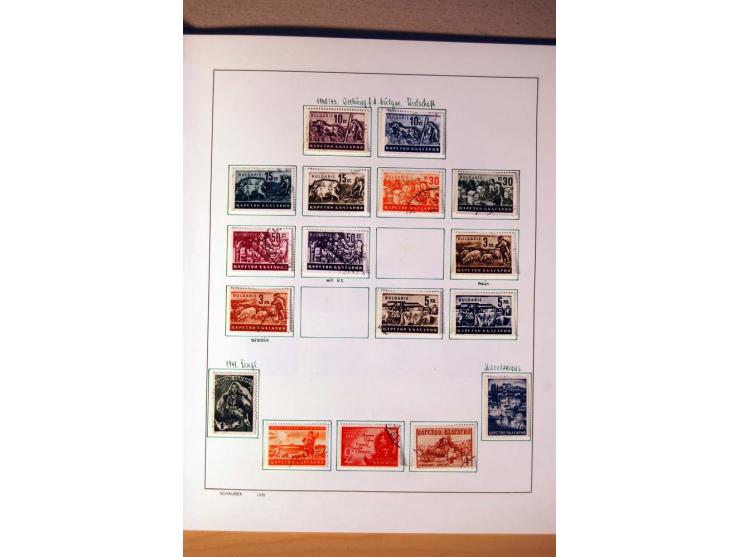 1865/1977, umfangreiche vorwiegend ungebrauchte und gestempelte Sammlung Estland, Lettland und Litauen, Tschechoslowakei, Rum