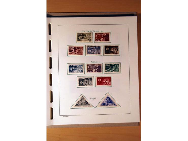 1865/1977, umfangreiche vorwiegend ungebrauchte und gestempelte Sammlung Estland, Lettland und Litauen, Tschechoslowakei, Rum