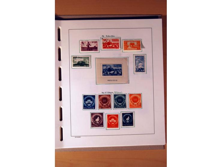 1865/1977, umfangreiche vorwiegend ungebrauchte und gestempelte Sammlung Estland, Lettland und Litauen, Tschechoslowakei, Rum