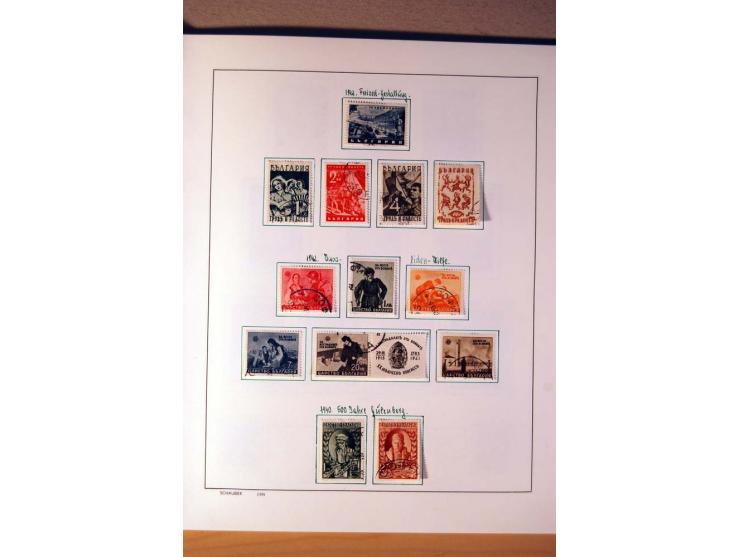 1865/1977, umfangreiche vorwiegend ungebrauchte und gestempelte Sammlung Estland, Lettland und Litauen, Tschechoslowakei, Rum